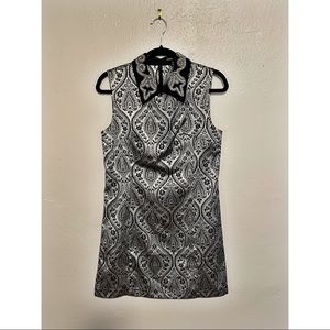 Sister Jane Silver Jacquard Dress